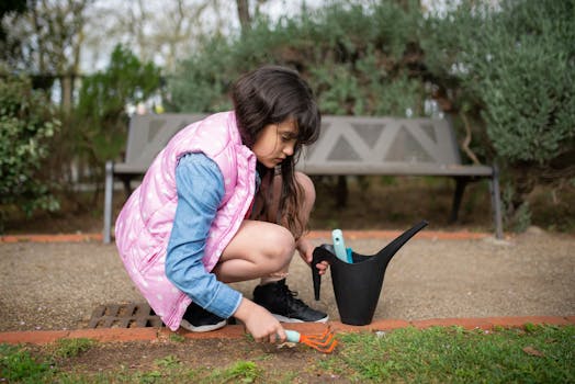 child-safe gardening tools