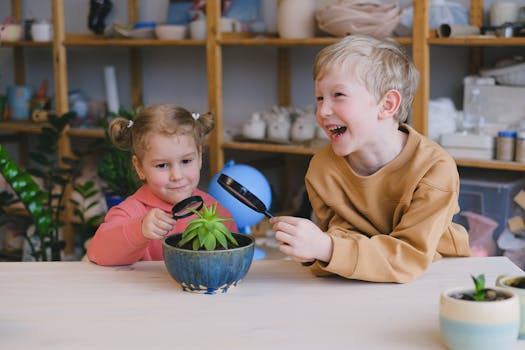 Family gardening together