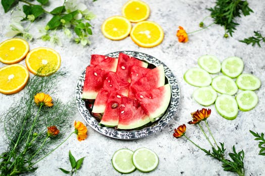 colorful garden with flowers and vegetables