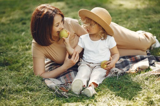 family enjoying gardening together