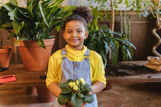 colorful pots for kids gardening