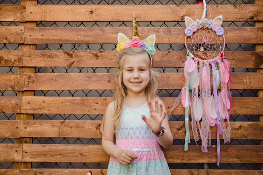 colorful outdoor playdate decorations