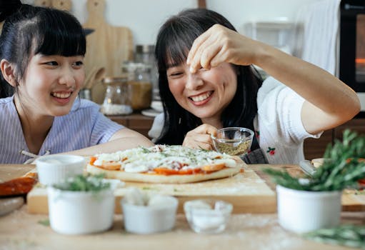 delicious homemade pizza with fresh ingredients