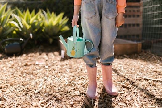 children using eco-friendly gardening tools